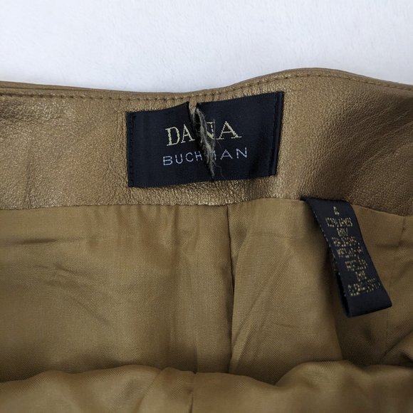 Champaign Gold 100% Lamb Leather Pants - Picture 9 of 13